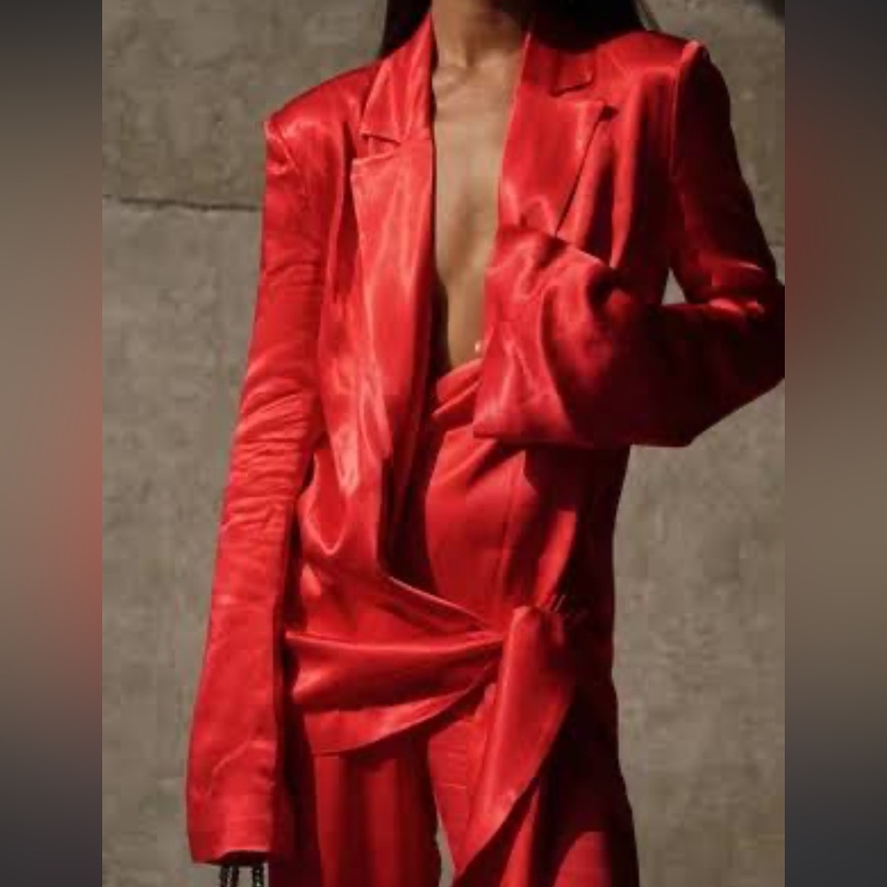 Meshki Satin Blazer
